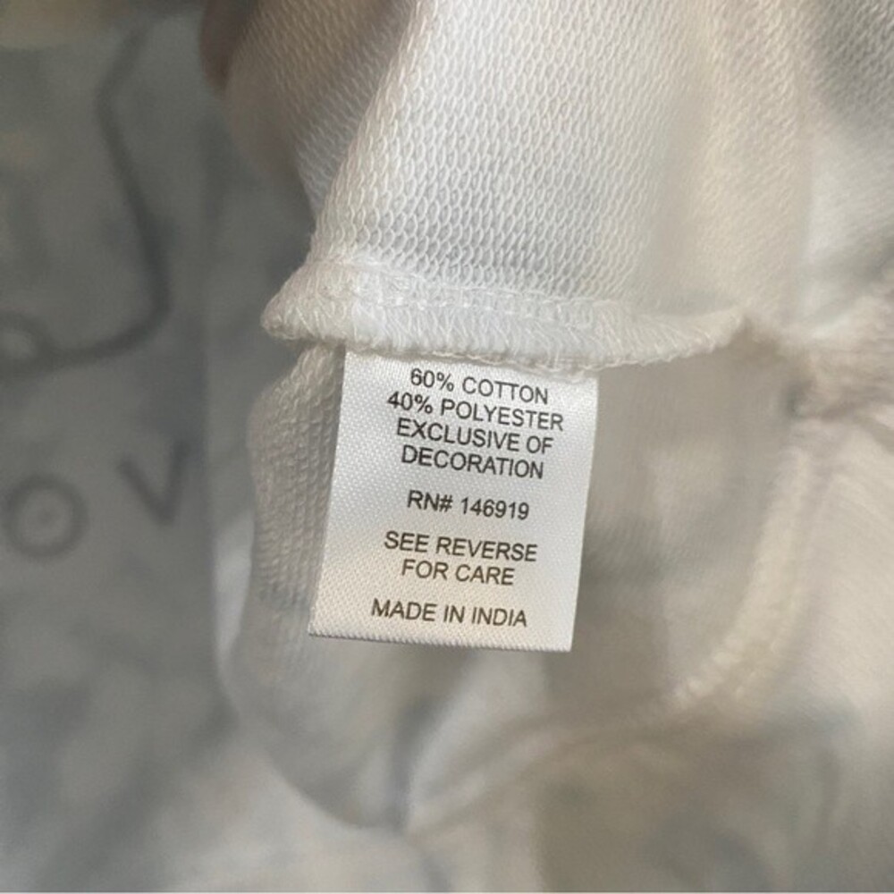 New! Ivory Ella Cropped Tie-Dye Hoodie - Size Large - Picture 4 of 8